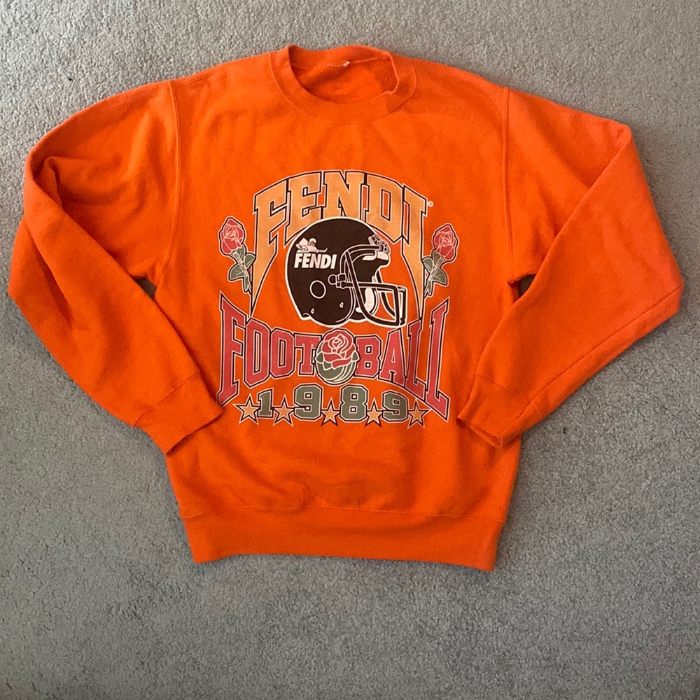 Bleached Goods Fendi Football Sweatshirt. Size S